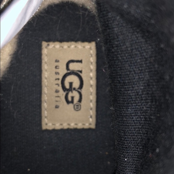 Super Cute UGG Black Suede Moccasins (kids) - Picture 6 of 7